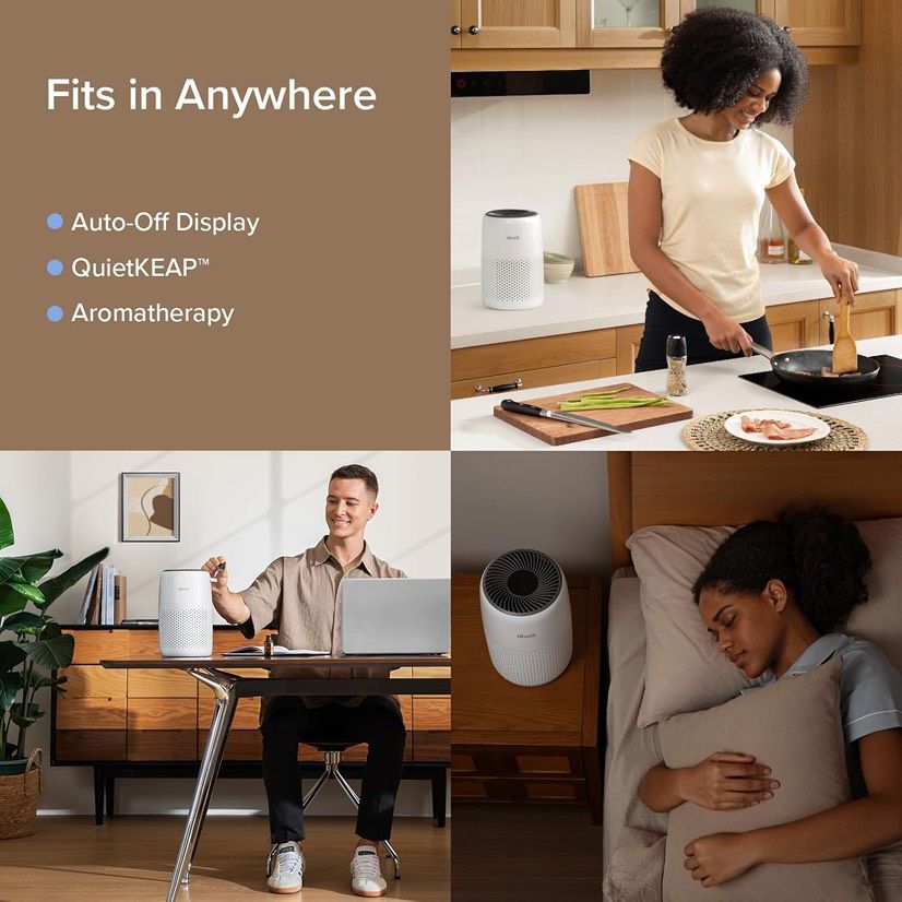 LEVOIT Air Purifiers for Bedroom Home, 3-in-1