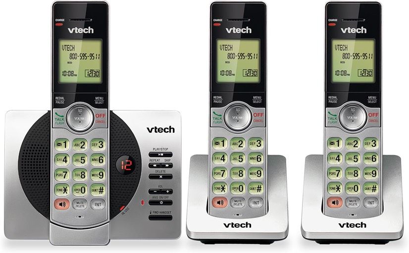 VTech DECT 6.0 3-Handset Cordless Phone