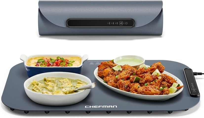Chefman Roll n Go Food Warming Mat, Electric Warming Tray